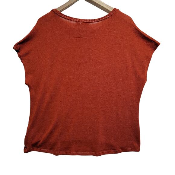 Cato Woman Orange Knit Sleeveless Sweater Size 18/20W - Picture 2 of 10